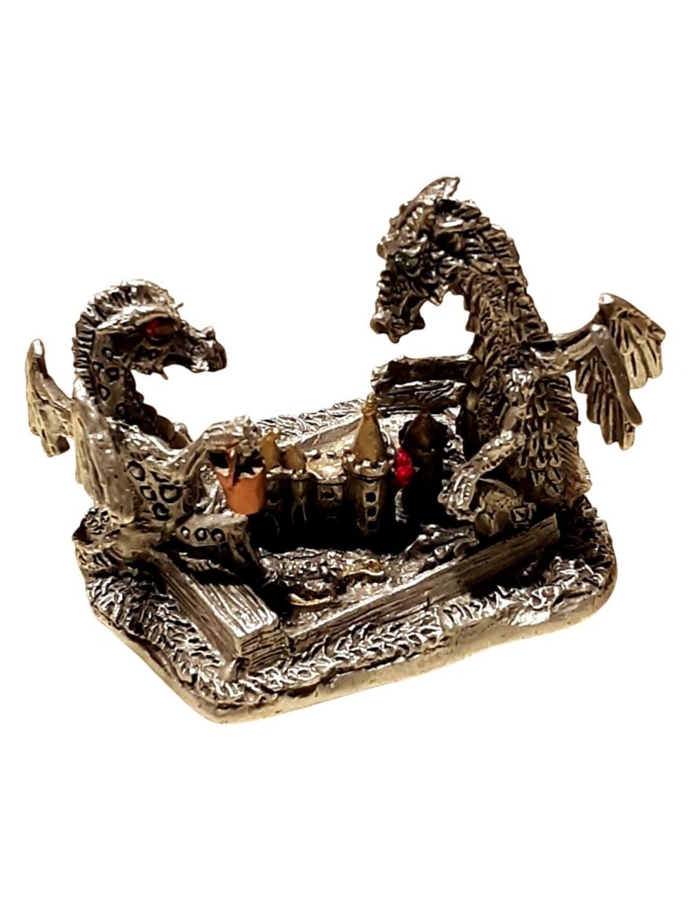 Rawcliffe Pewter Sandcastle Dragon R11096 2008 Swarovski Fantasy Magic D & D